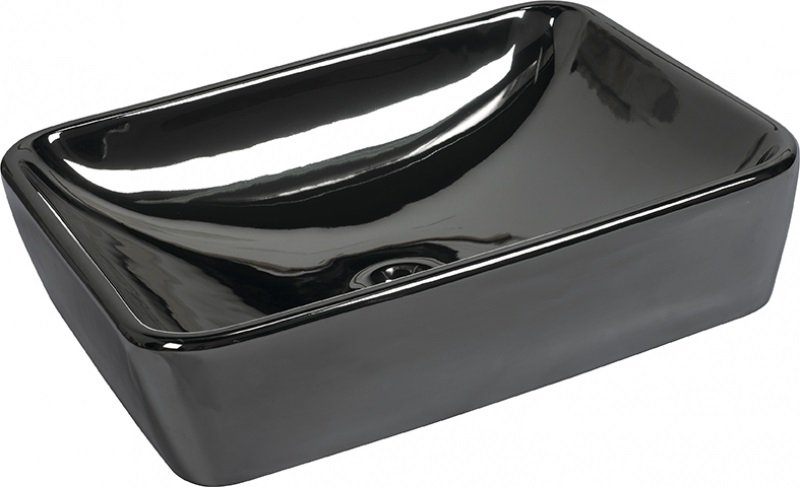 LAVABO CERAMICO 50X38X13,3 MARVEL SILVER 187305 (CERAMICA+PVD PLATA) - DBE